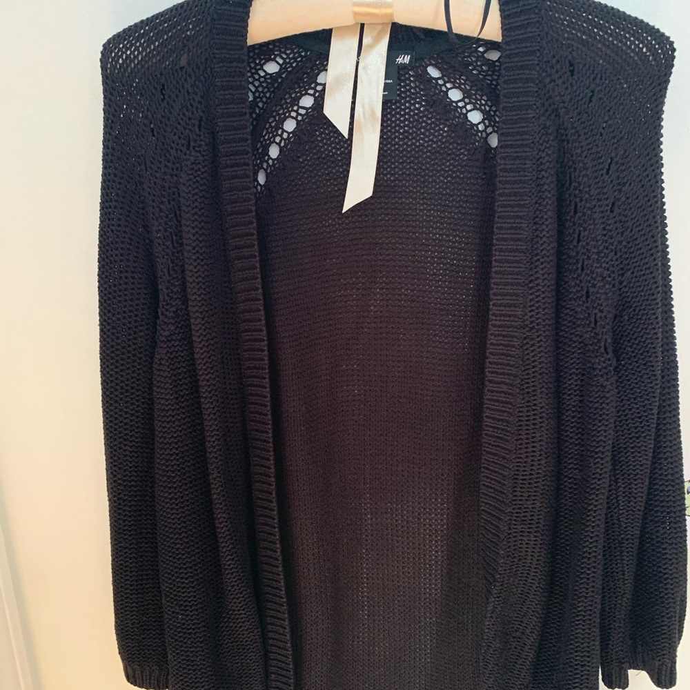 black h&m cardigan